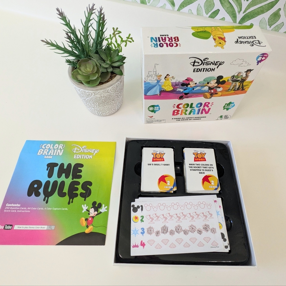 Disney Trivia Color Brain Game EUC For Disney Enthusiasts